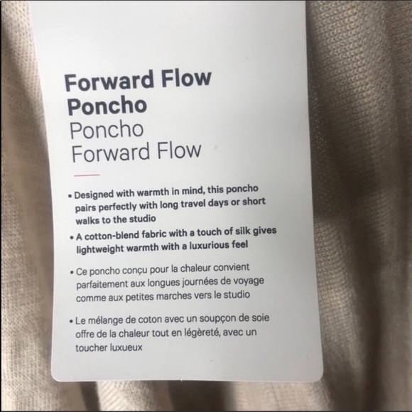 LuluLemon Forward Flow Poncho Yoga Cover Up/OS - Picture 8 of 15